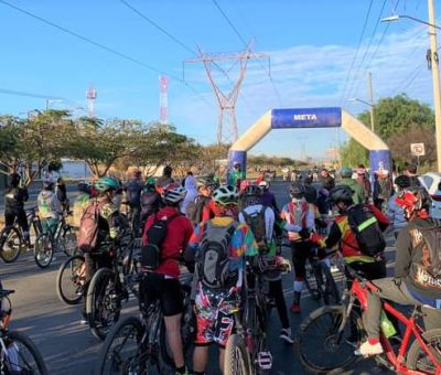 Salmantinos participan en ruta ciclista y concientización vial