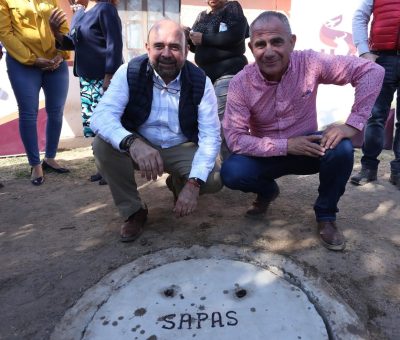 Inaugura Carlos García obra de drenaje en Beta de Franco