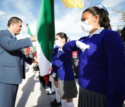 La Bandera Nacional representa la fraternidad y solidaridad de los mexicanos: Diego Sinhue