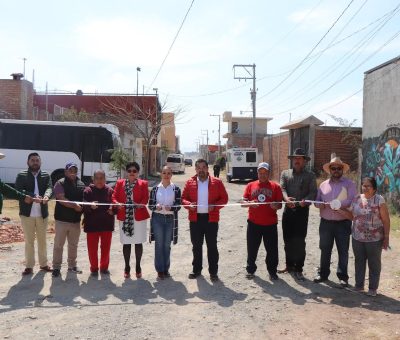 Inauguran obras de red drenaje sanitario para colonias en Romita