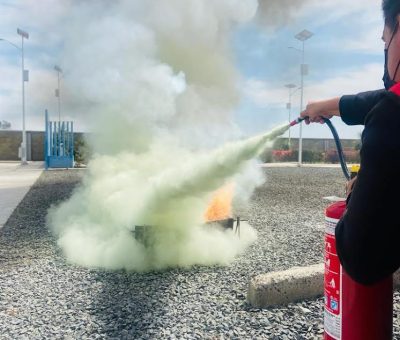 SSG informa simulacro de incendio en el CAISES Romita