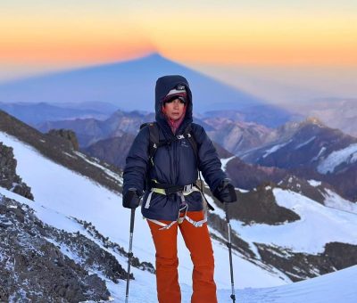 Llega celayense a la cima del Aconcagua en Argentina