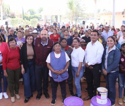 Rescata del abandono Carlos García a la comunidad Refugio de los Sauces