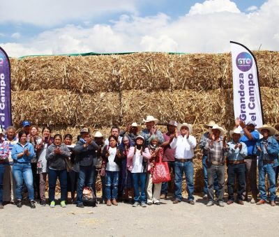 Entrega SDAyR 450 pacas de rastrojo a ganaderos de San Miguel de Allende