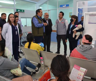 El Secretario de Salud y el alcalde del municipio de Dr. Mora emprendieron una gira de trabajo en el noreste