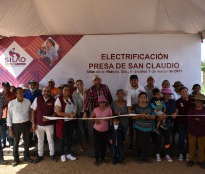 Carlos García Villaseñor, primer alcalde que visita la comunidad Presa de San Claudio