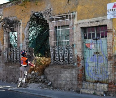 Monitorean casas en riesgo previo a temporada de lluvias