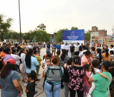 Atienden petición ciudadana y mejoran parque