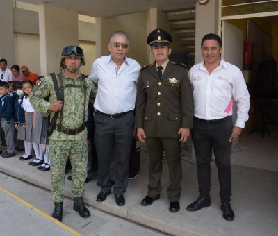 Ejército Nacional participa de Acto Cívico en Primaria Fco. I. Madero