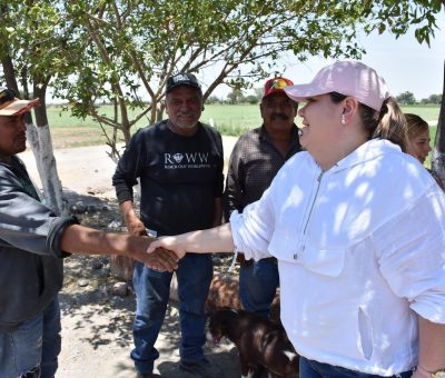 Chío Cervantes entrega obras de apoyo en Comunidades y Colonias