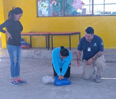 Brindan capacitaciones sobre salud y primeros auxilios en zona rural