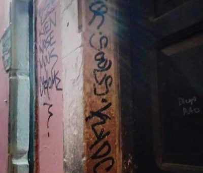 Detienen a leonés por grafitear en el centro histórico de Guanajuato Capital