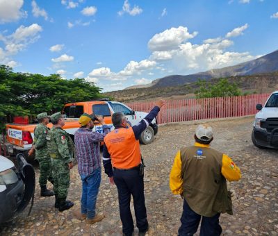 Hay más de 100 socorristas en el control del incendio de la Sierra de Pénjamo