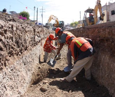 Avanzan obras de drenaje en comunidades de Dolores Hidalgo