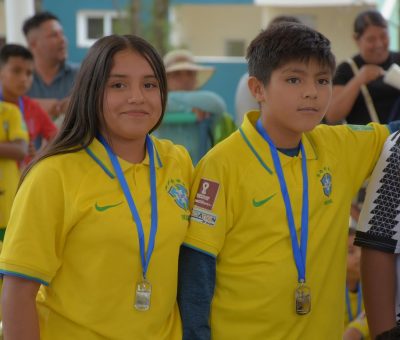 Premian a Campeones de Liga Infantil de fútbol CUFIDE 2023