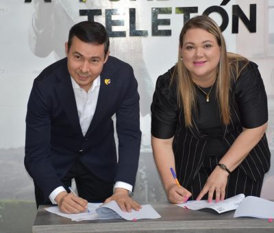 Chío Cervantes realiza donación a Fundación Teletón