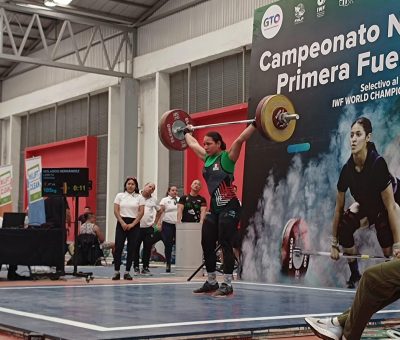 Concluye nacional de primera fuerza Guanajuato primer lugar en Halterofilia femenil