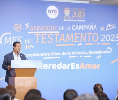 Firma Gobernador Convenio por el mes del Testamento