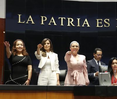 Toma Protesta por tercer año consecutivo Alejandra Reynoso como Vicepresidenta del Senado