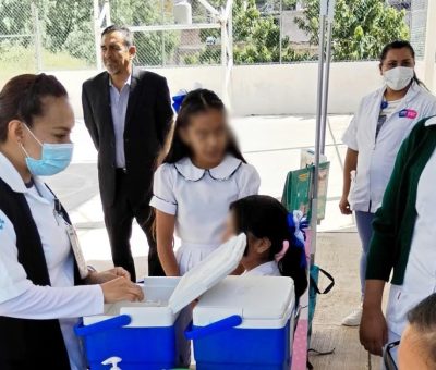Guanajuato suma la aplicación de más de 15 mil vacunas contra el VPH en niñas de 13 años de edad.