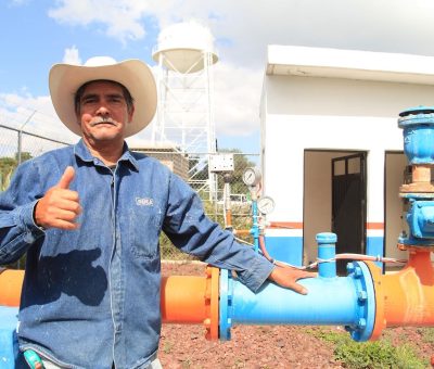Rehabilitan sistema de agua potable en localidad del municipio de Abasolo.