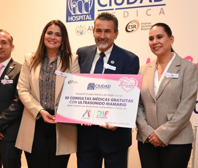 Donan consultas médicas y cirugías contra cáncer de mama