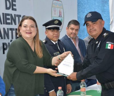 Condecoran a elementos de Seguridad Pública Municipal