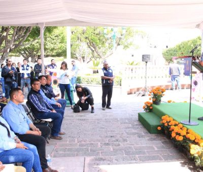 Entregan y supervisan obras hidráulicas en Santiago Maravatío