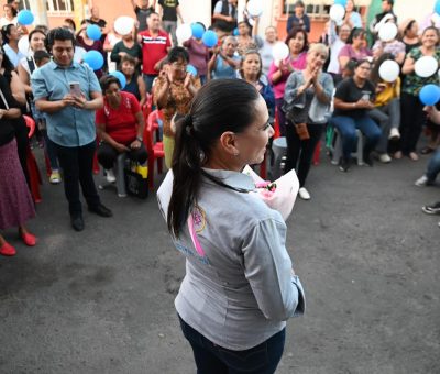 Anuncian pavimentación de Calle Rinoceronte en colonia La Ganadera