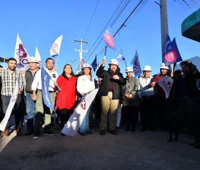 Inicia pavimentación de dos calles en Valle de Ruesgas