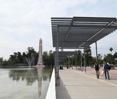 Embellecen Parque Irekua para beneficio de las familias