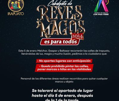 Exhortan a población a no apartar lugares previo a Cabalgata de Reyes