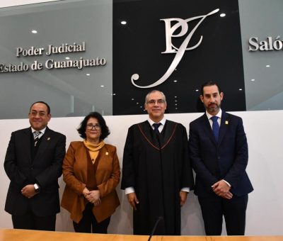 Toma protesta el Magistrado Héctor Tinajero Muñoz como Presidente del Supremo Tribunal de Justicia y del Consejo del Poder Judicial del Estado de Guanajuato