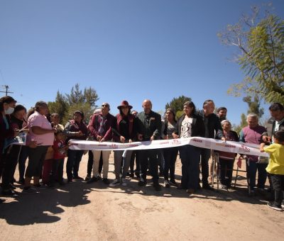 La comunidad de Nuevo Refugio se benefició con la rehabilitación de su red de drenaje Sanitario y con la dignificación de la calle 5 de mayo.