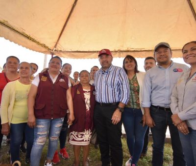 Ciudadanos tendrán una mejor visibilidad en La Noria Colorada, pues ampliamos la red de electrificación