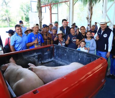 Impulsa SDAyR economía de más de 200 familias de Pueblo Nuevo
