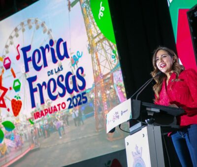 Presentan la Cartelera de la Feria de las Fresas Irapuato 2025.