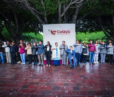 CONTINÚAN PROMOVIENDO LOS VALORES CÍVICOS, CON HONORES A LA BANDERA SEMANALES, EN CELAYA