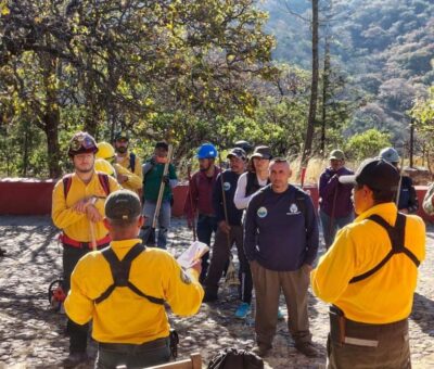 Trabajan en equipo y suman esfuerzos en la atención a incendios forestales