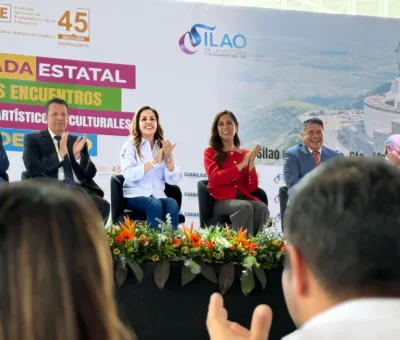 Abarrotan Parque Bicentenario en ceremonia inaugural de jornada estatal del magisterio guanajuatense
