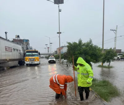 Realizan labores de monitoreo y prevención en diversos puntos de Silao para evitar riesgos por lluvia persistente