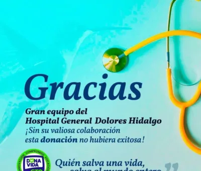 SSG activó el Código Vida en el Hospital General de Dolores Hidalgo para la donación de órganos
