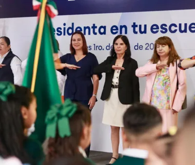 Con programa ‘Presidenta en tu Escuela’ se fortalecen valores cívicos