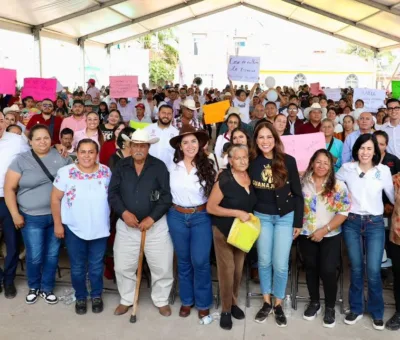 Impulsa Gobernadora al comercio y al campo penjamense