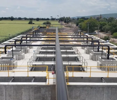 El Gobierno de la Gente construye ampliación de planta de tratamiento de aguas residuales de Cortazar