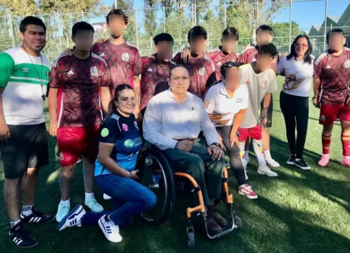 Recibe Gobierno de la Gente a Selección Nacional de Futbol Incluyente en la modalidad de Parálisis Cerebral