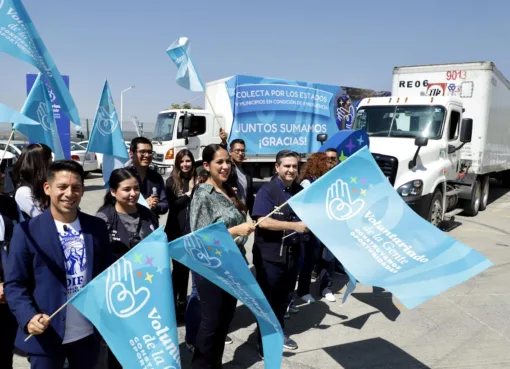 Envían el Voluntariado de la Gente y DIF Estatal caravana con 41 mil artículos para familias afectadas por las lluvias Envían el Voluntariado de la Gente y DIF Estatal caravana con 41 mil artículos para familias afectadas por las lluvias