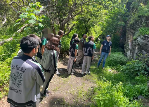 Realiza PAOT recorridos por las ANP 7 Luminarias en Valle de Santiago y La Joya en Yuriria con comunidad educativa