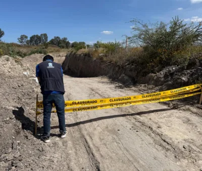 PAOT sanciona dos bancos de material tipo tepetate en San Miguel de Allende