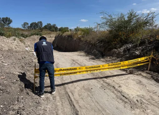 PAOT sanciona dos bancos de material tipo tepetate en San Miguel de Allende
